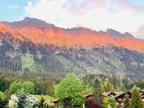 Zimmeraussicht Abendrot