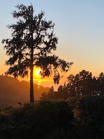 Wine hour with sunset view