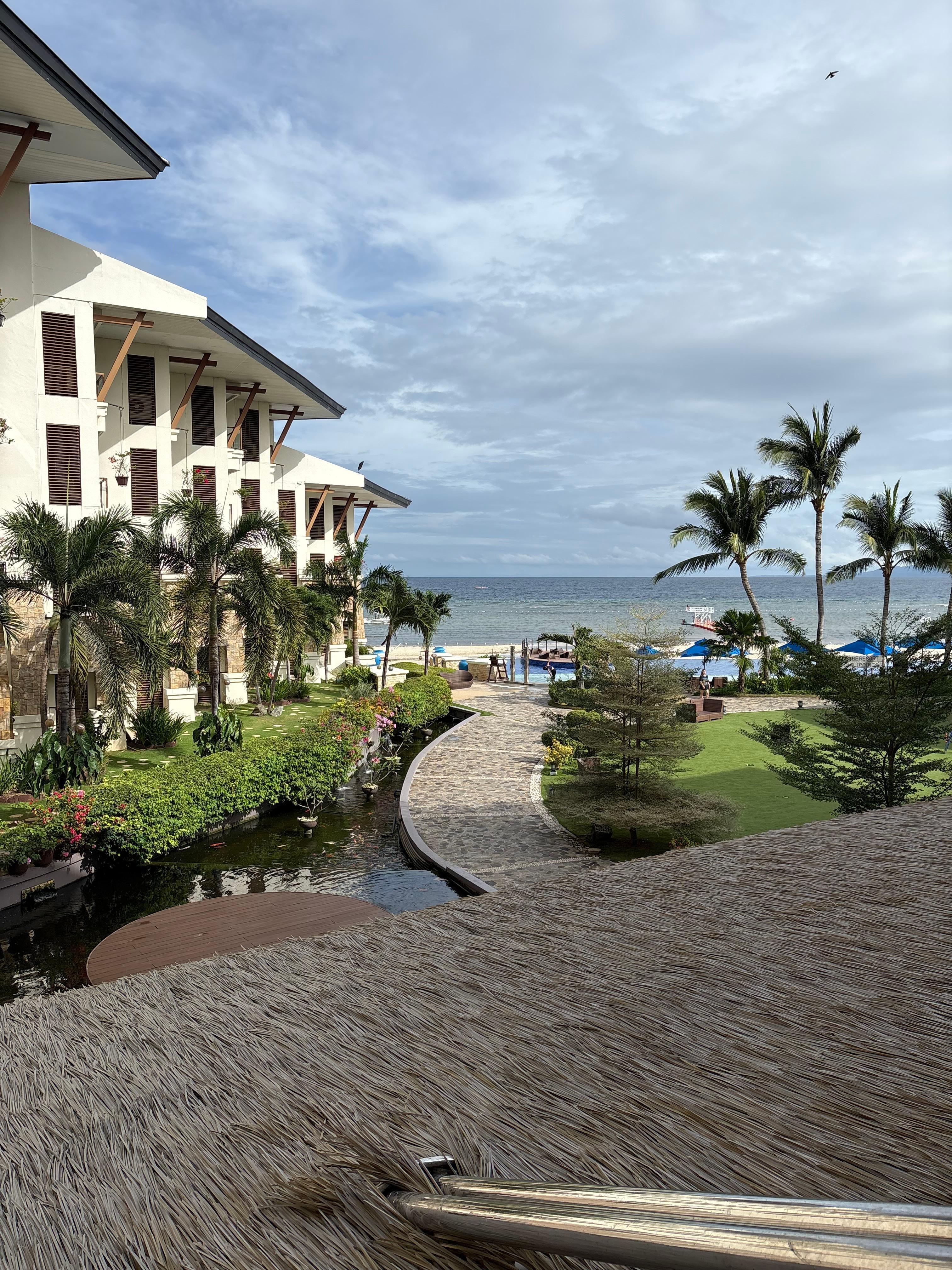 View from balcony of ocean view room