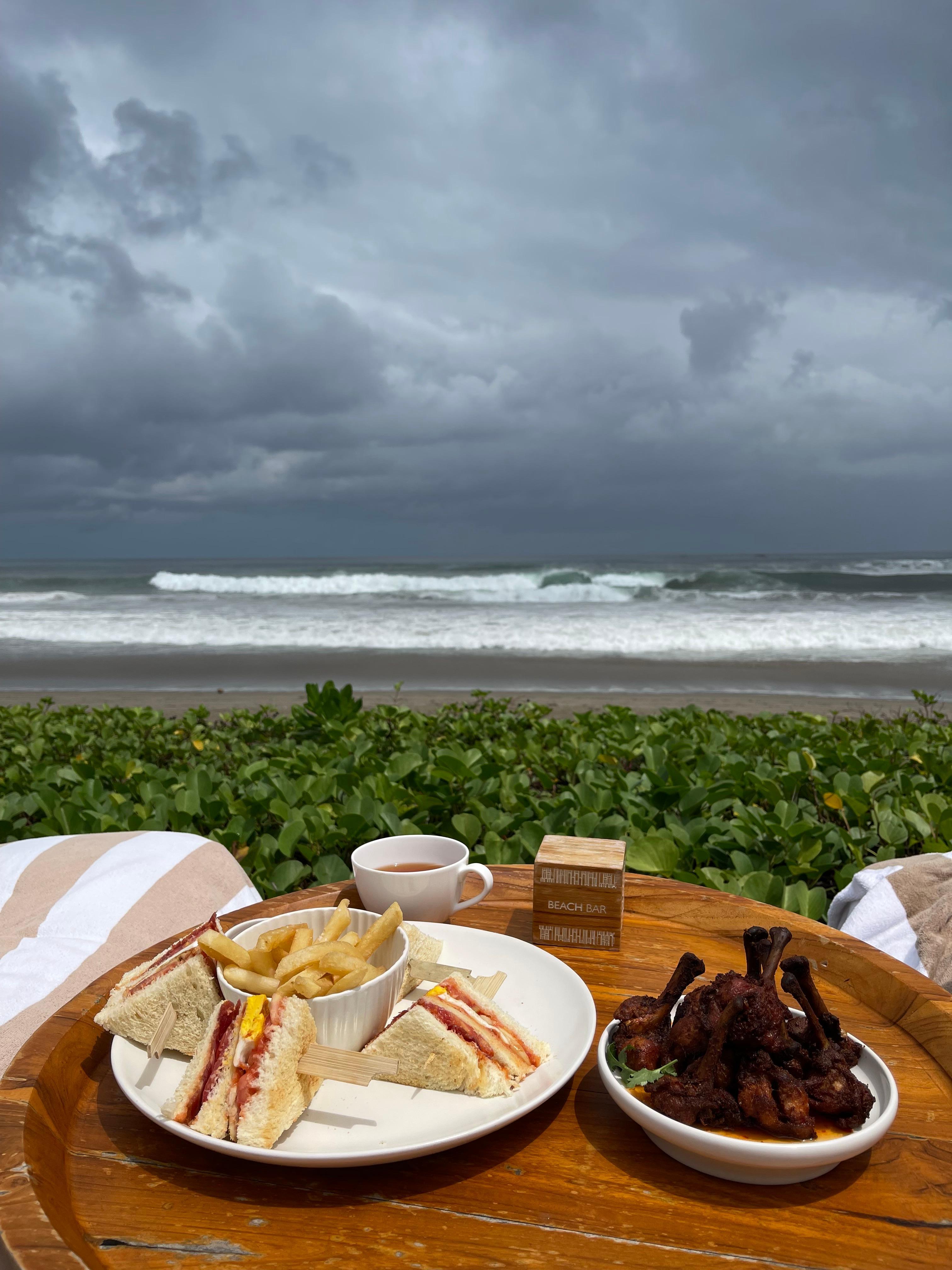 Sandwich at the Beach Bar