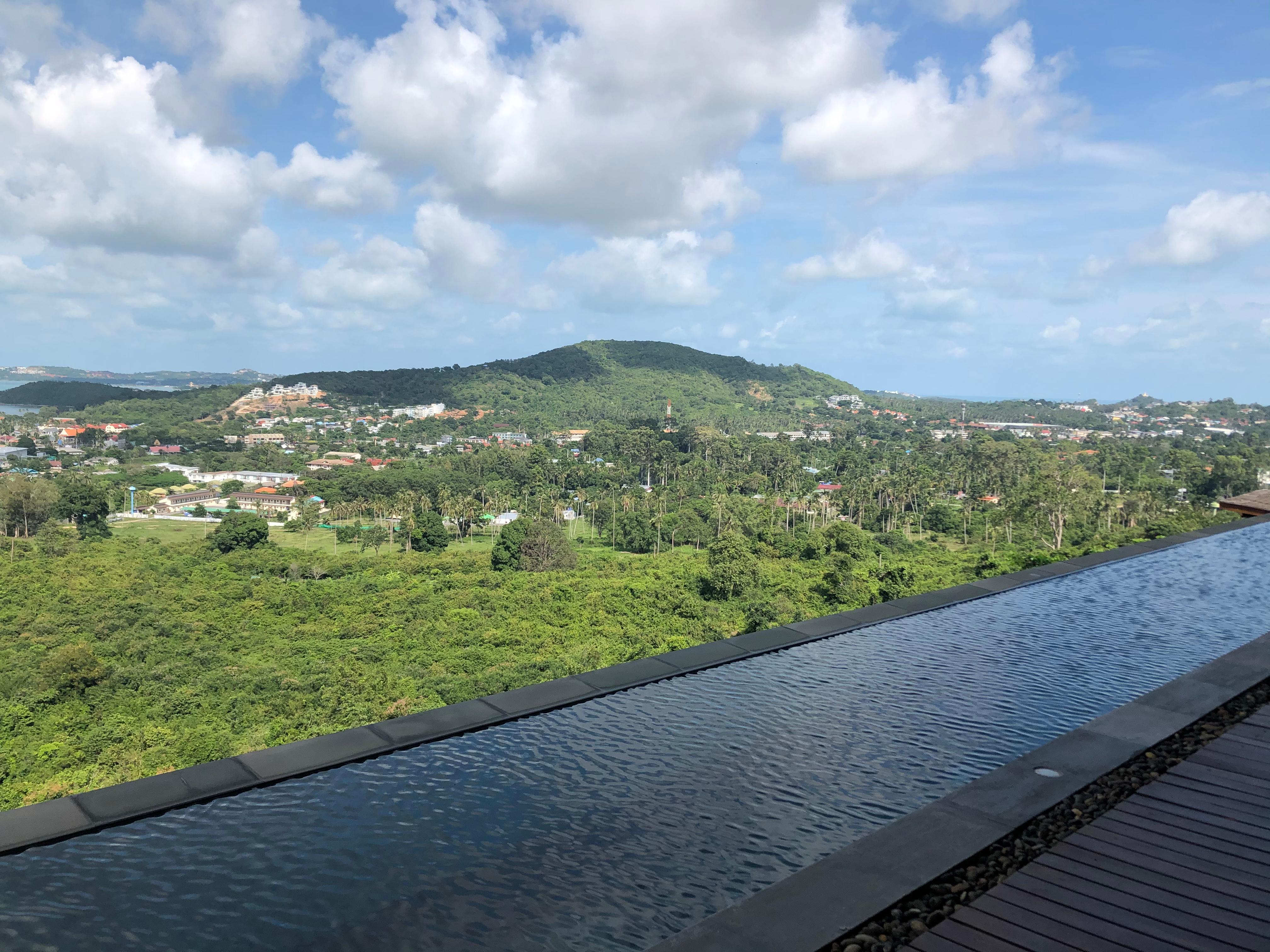 Hotel pool.