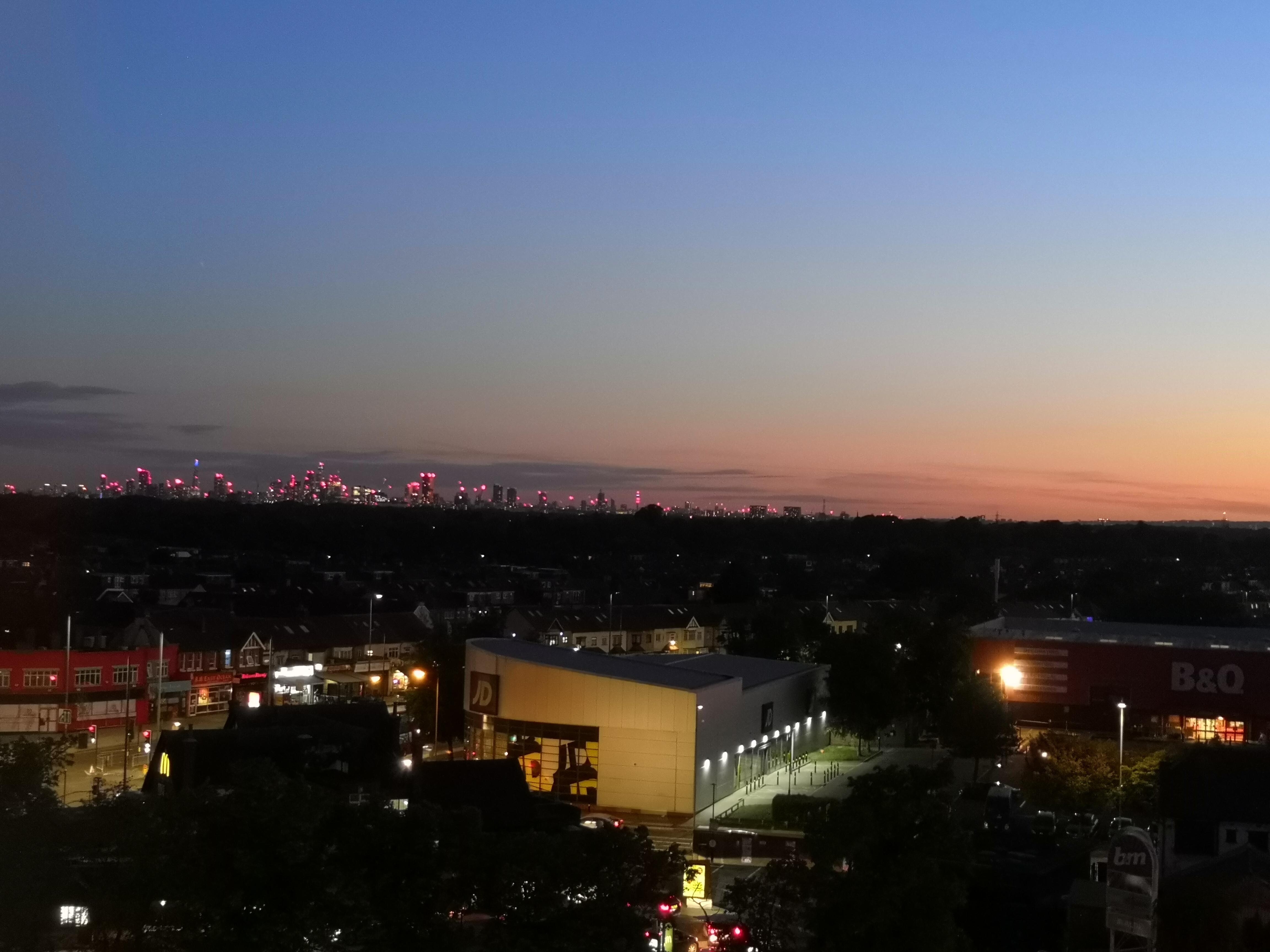 London Skyline View from Room