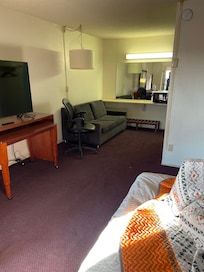 Large room, miss matched, needs work.