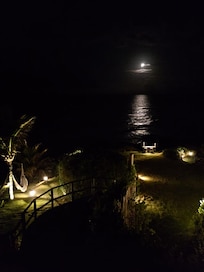Nascer da lua, vista do quarto.