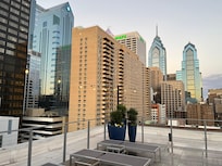 View from the rooftop terrace.