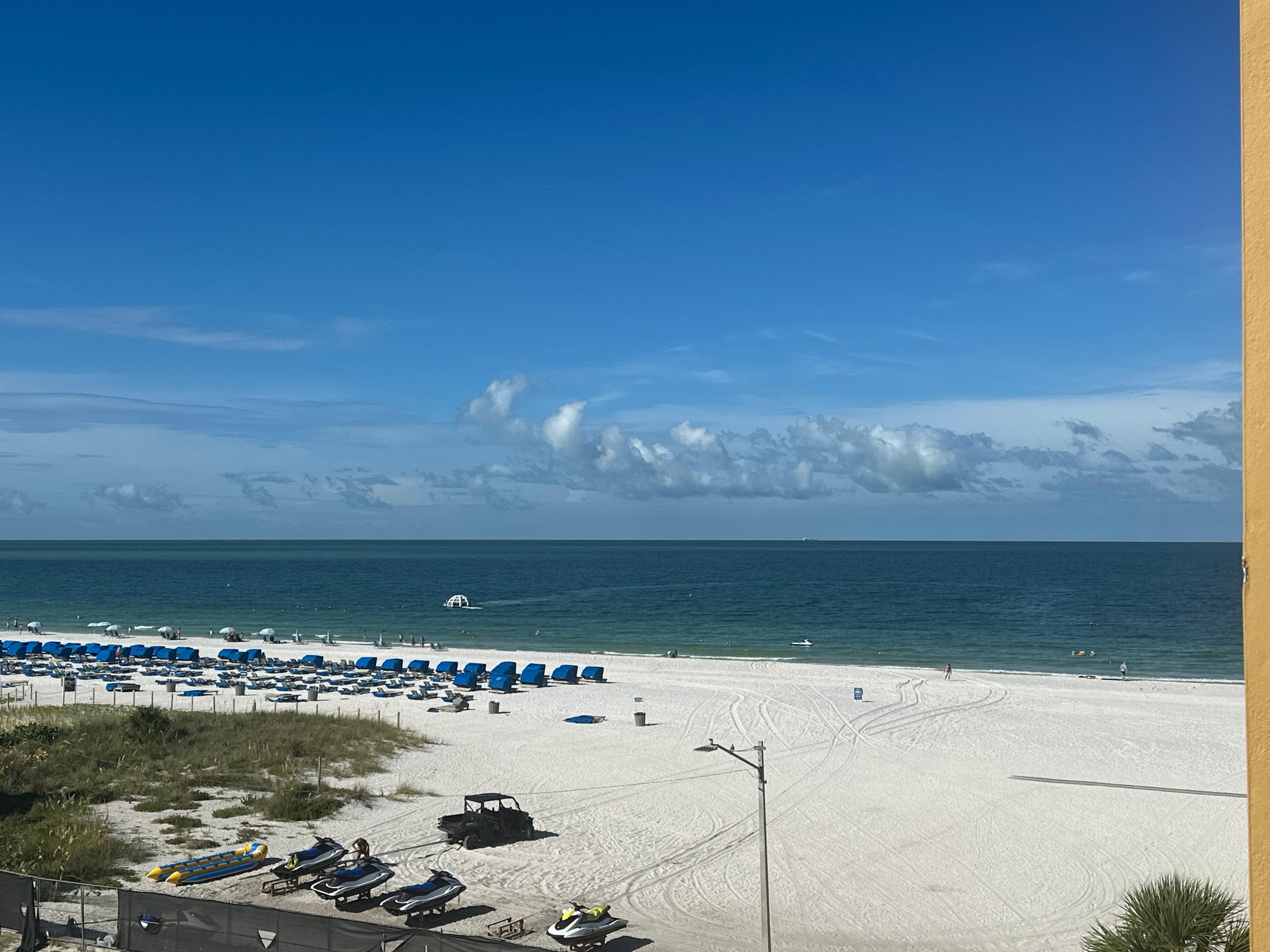 Gulf side view from our balcony.