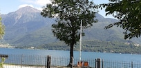 Blick von Liegewiesen auf den See