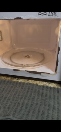 Microondas enferrujado