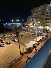 Nighttime view from balcony