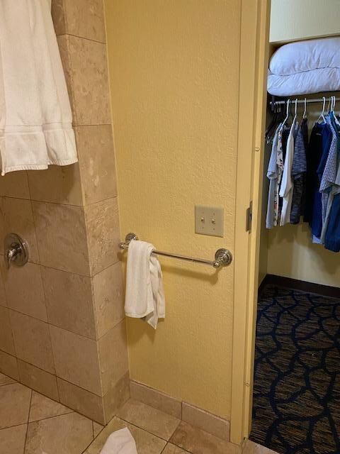 No sink in the bathroom.