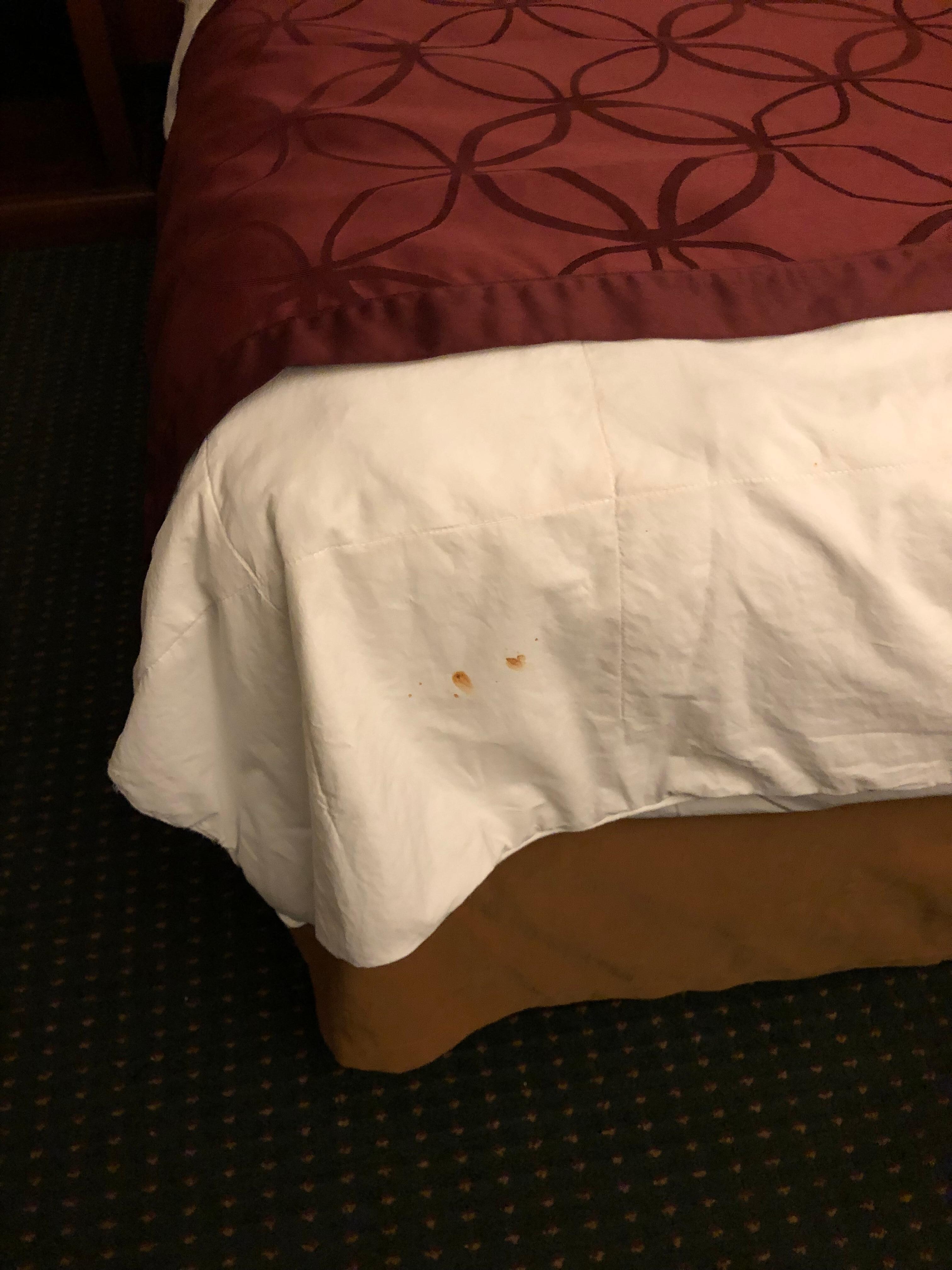 Stains on sheets