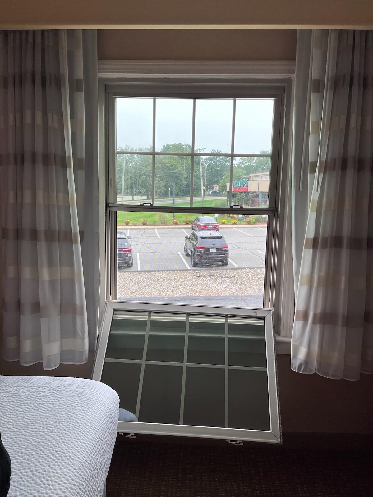 Open window on arrival