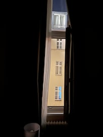 Fortunately I had thick curtains to block the light during evenings. Tried to sleep the window open for cooler air, but too much noise from outside.