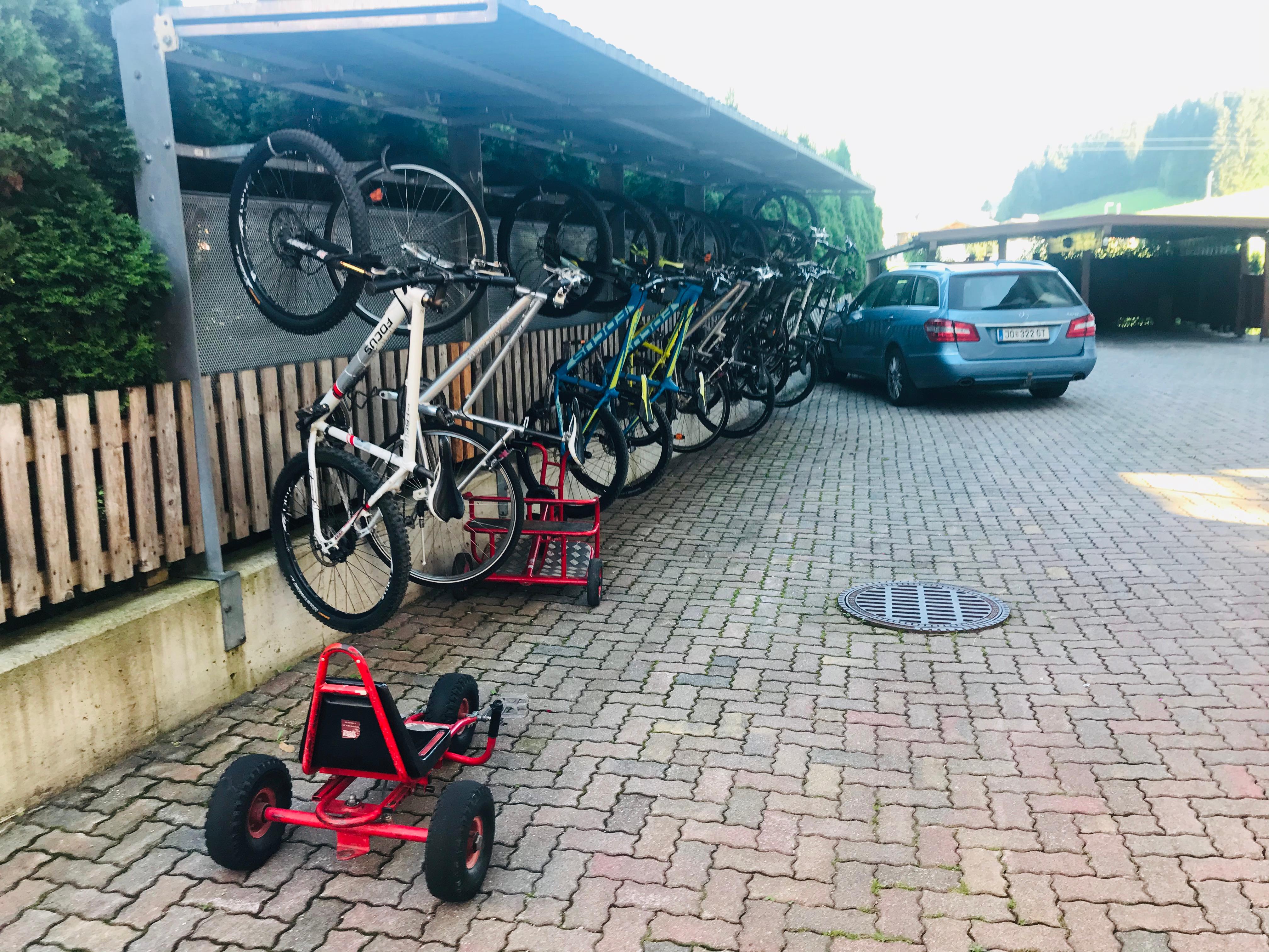 Bicycles for the guests to use.