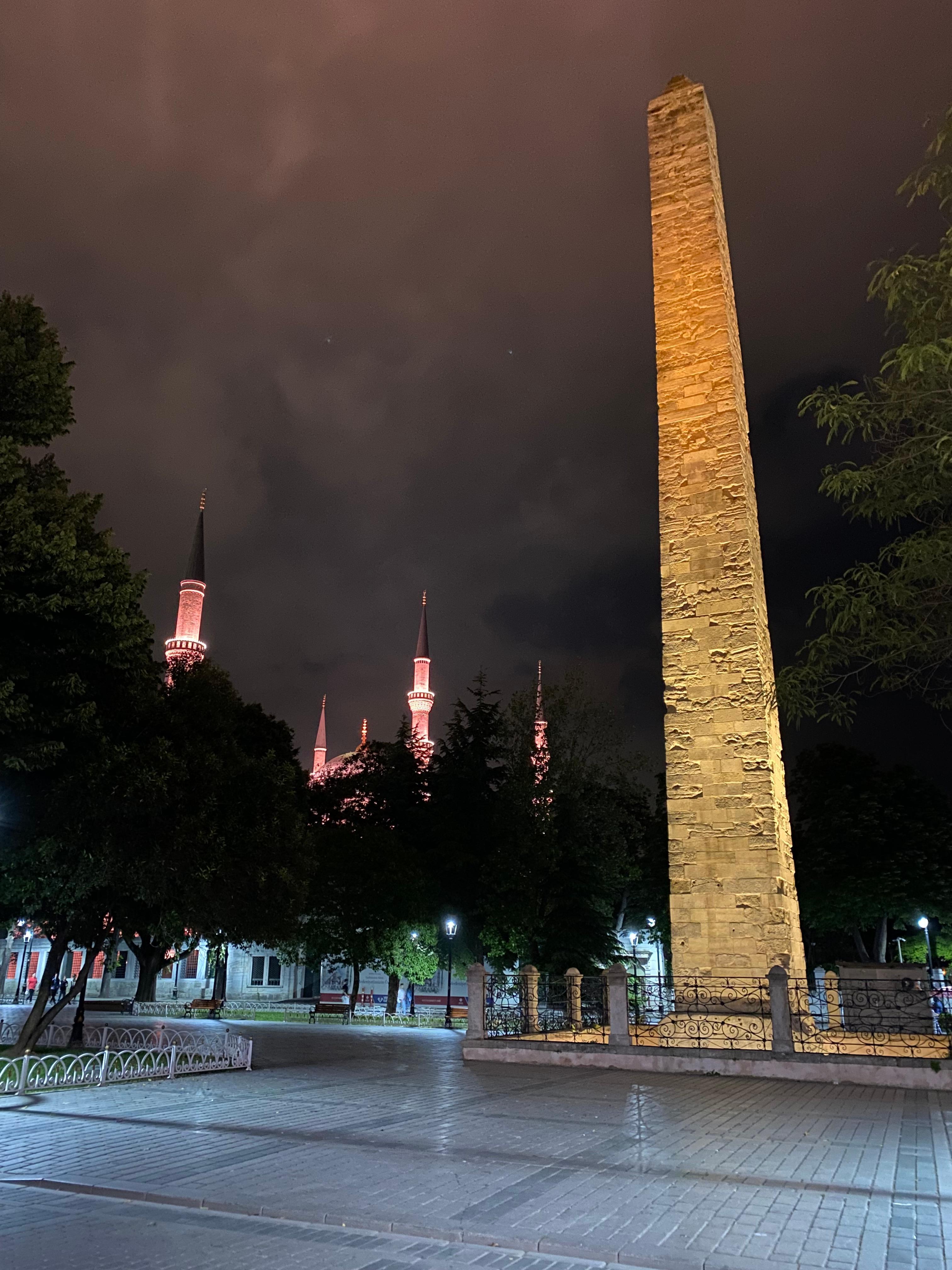 The Obelisk across the plaza from the hotel