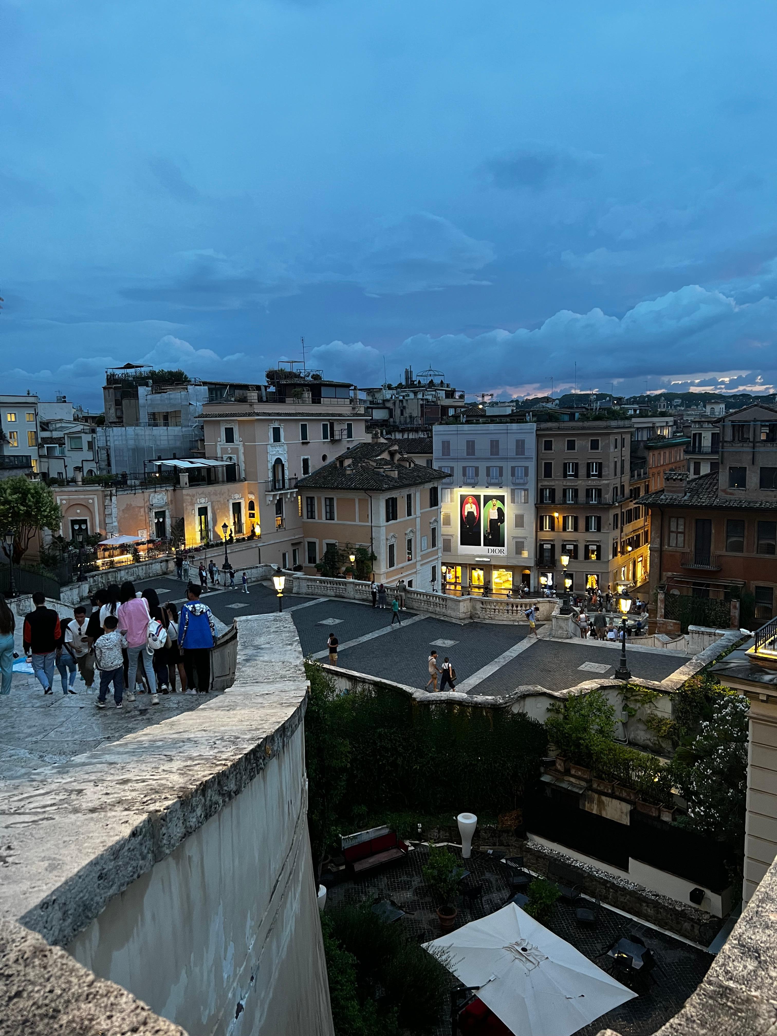 The view in vicinity to the hotel (from the top of the steps)