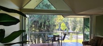 Balcony view of park
