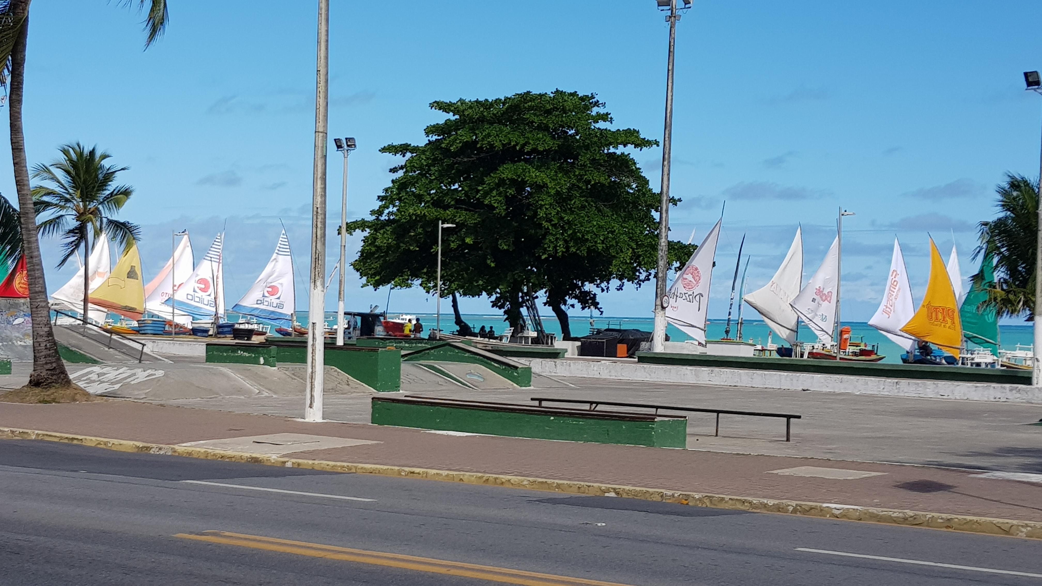 Praia frente do hotel