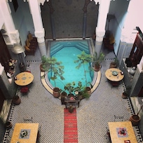 La vue sur l'intérieur du RIad