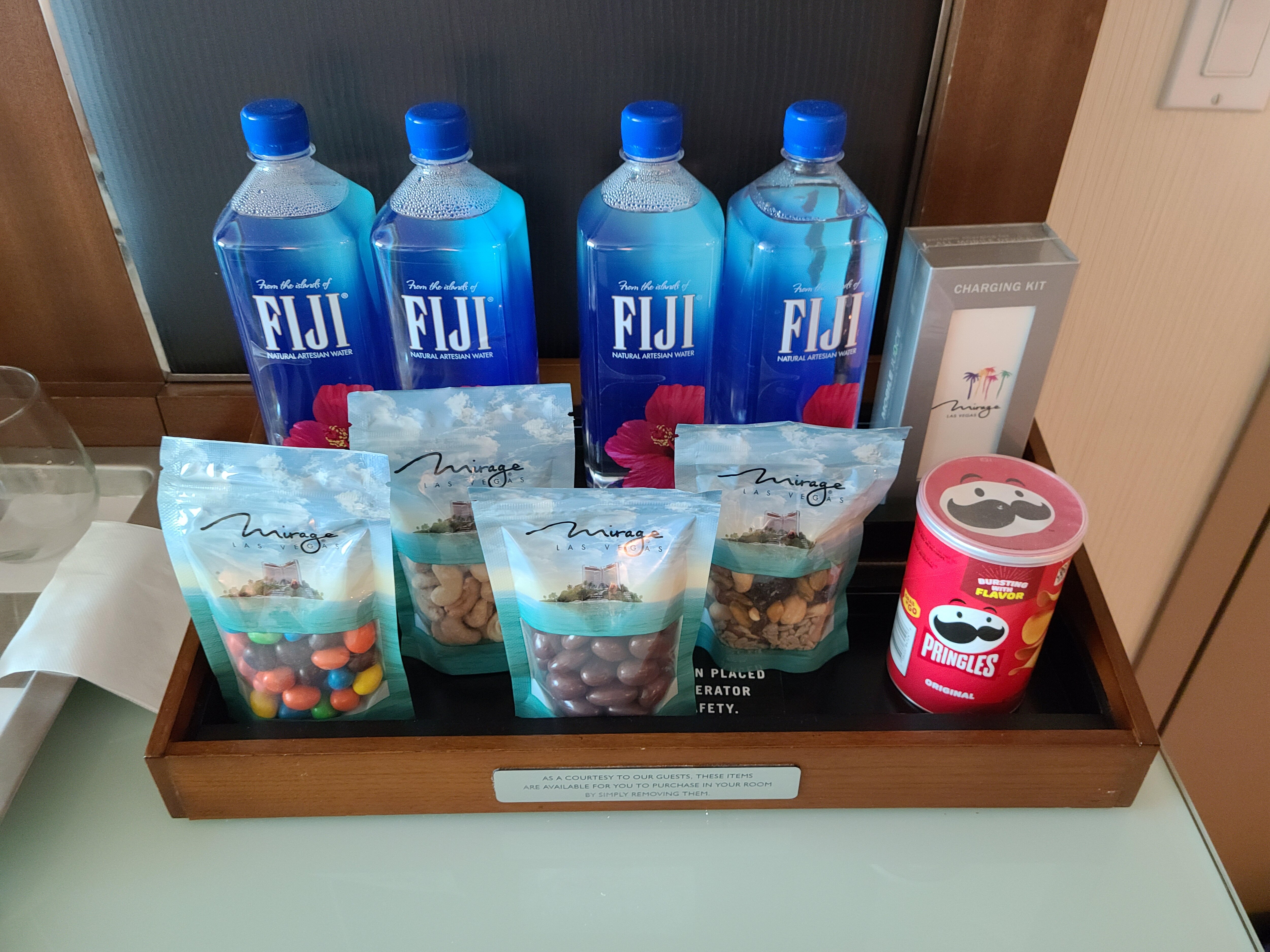 Above the minibar