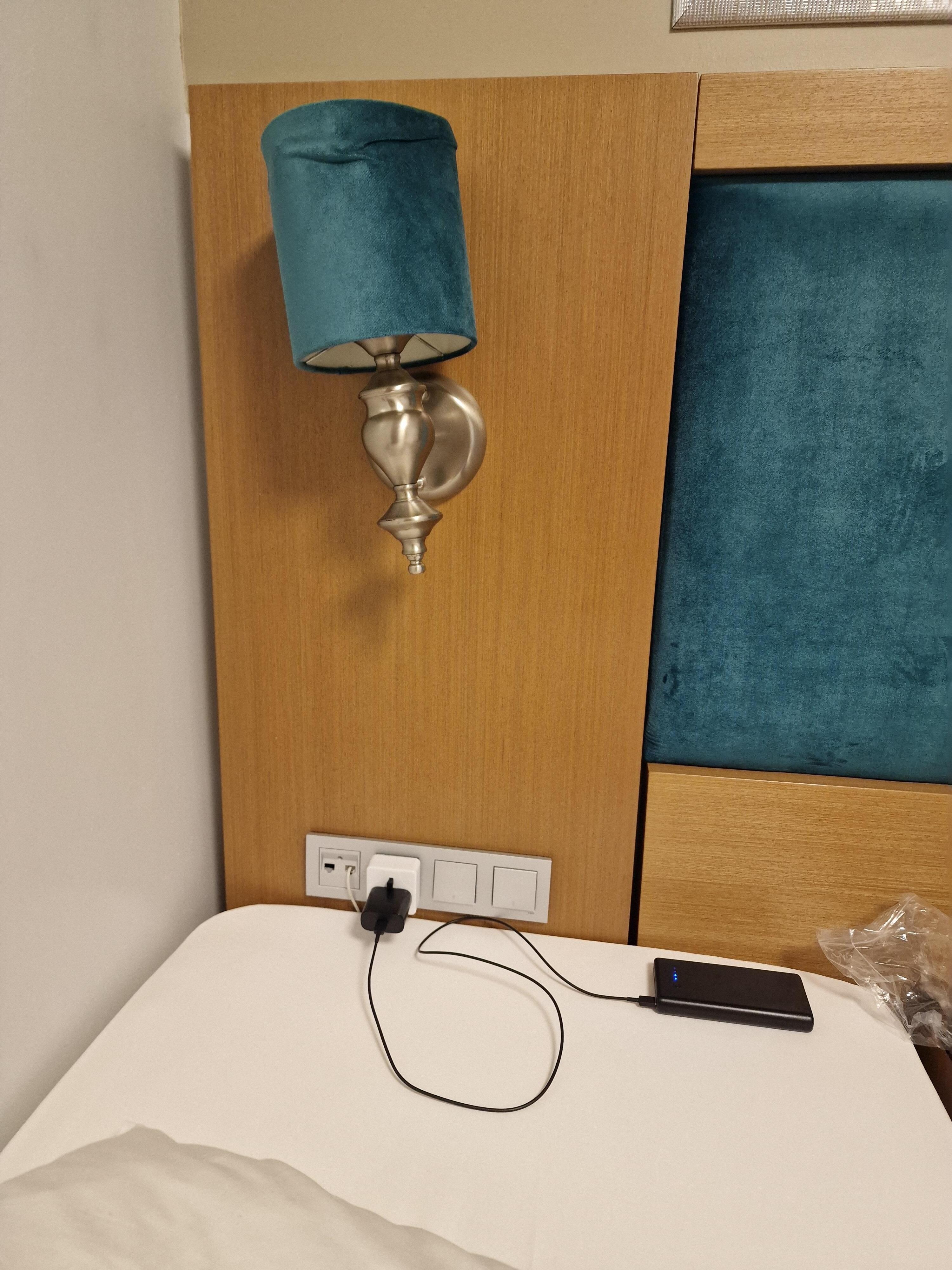 Not the wisest place to have a plug socket.