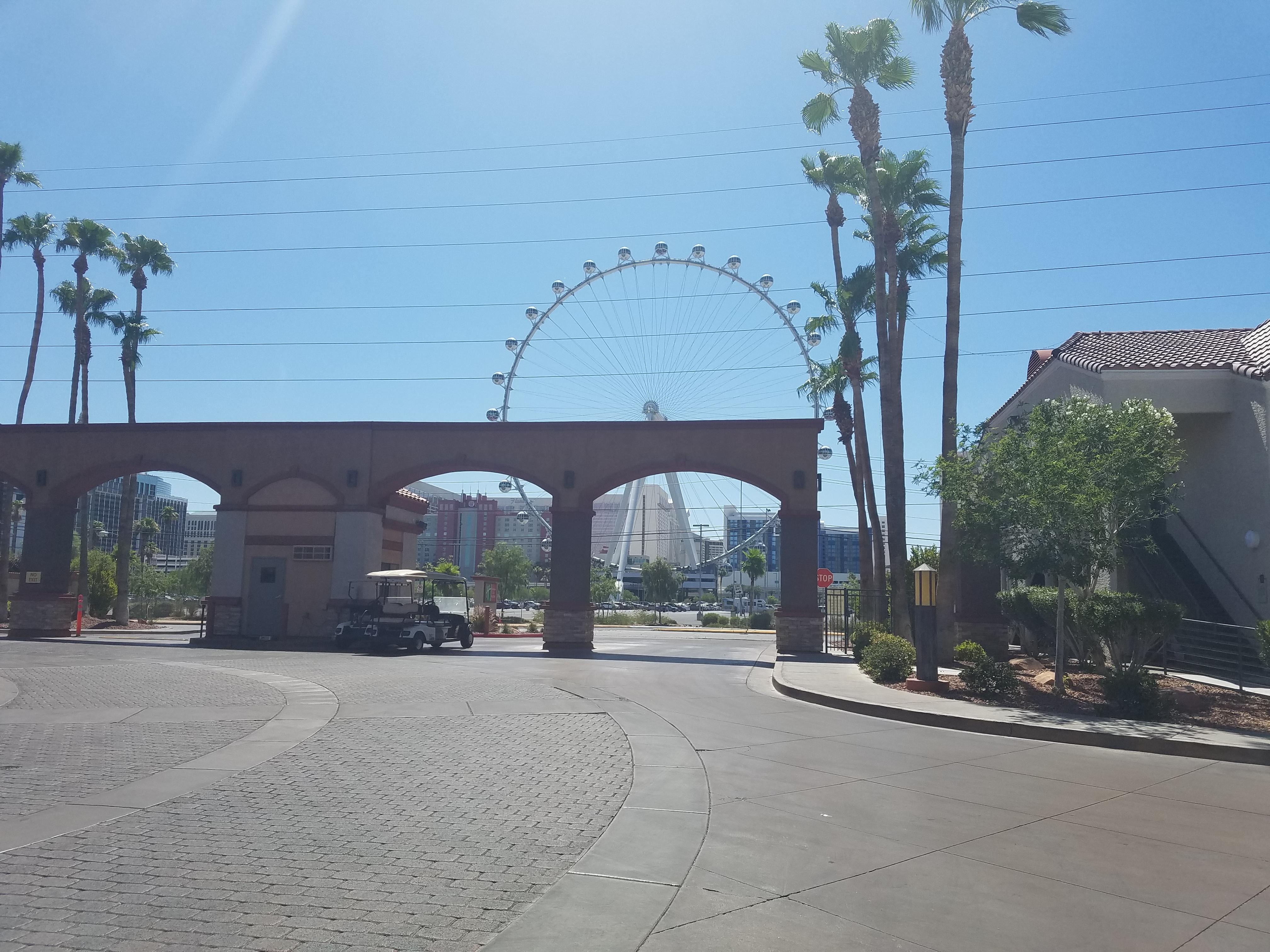 View from the entrance of hotel