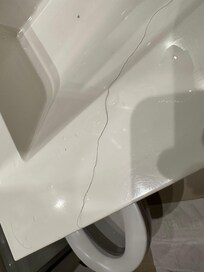 håret sad på sæbebeholderen