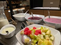 Frühstück, Obst und Quark etc.