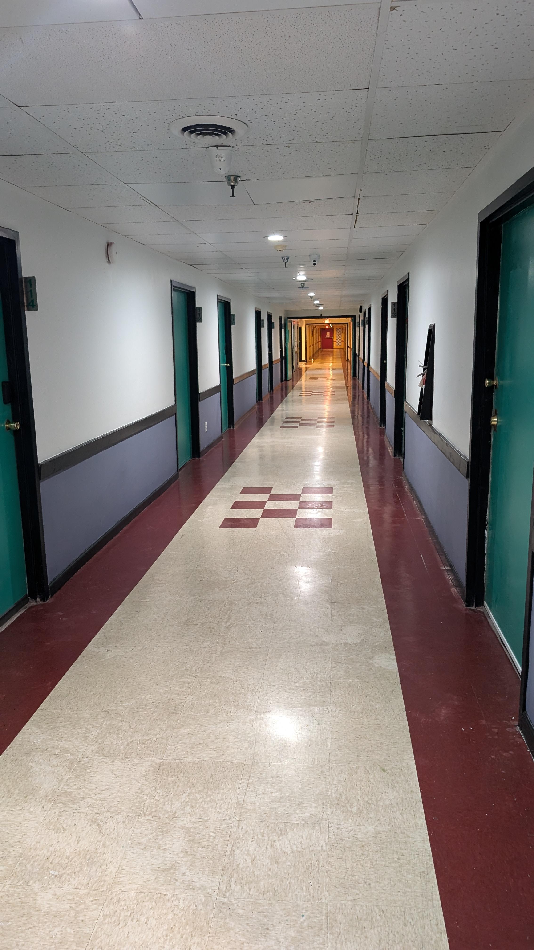 Extra wide hallways