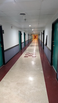 Extra wide hallways