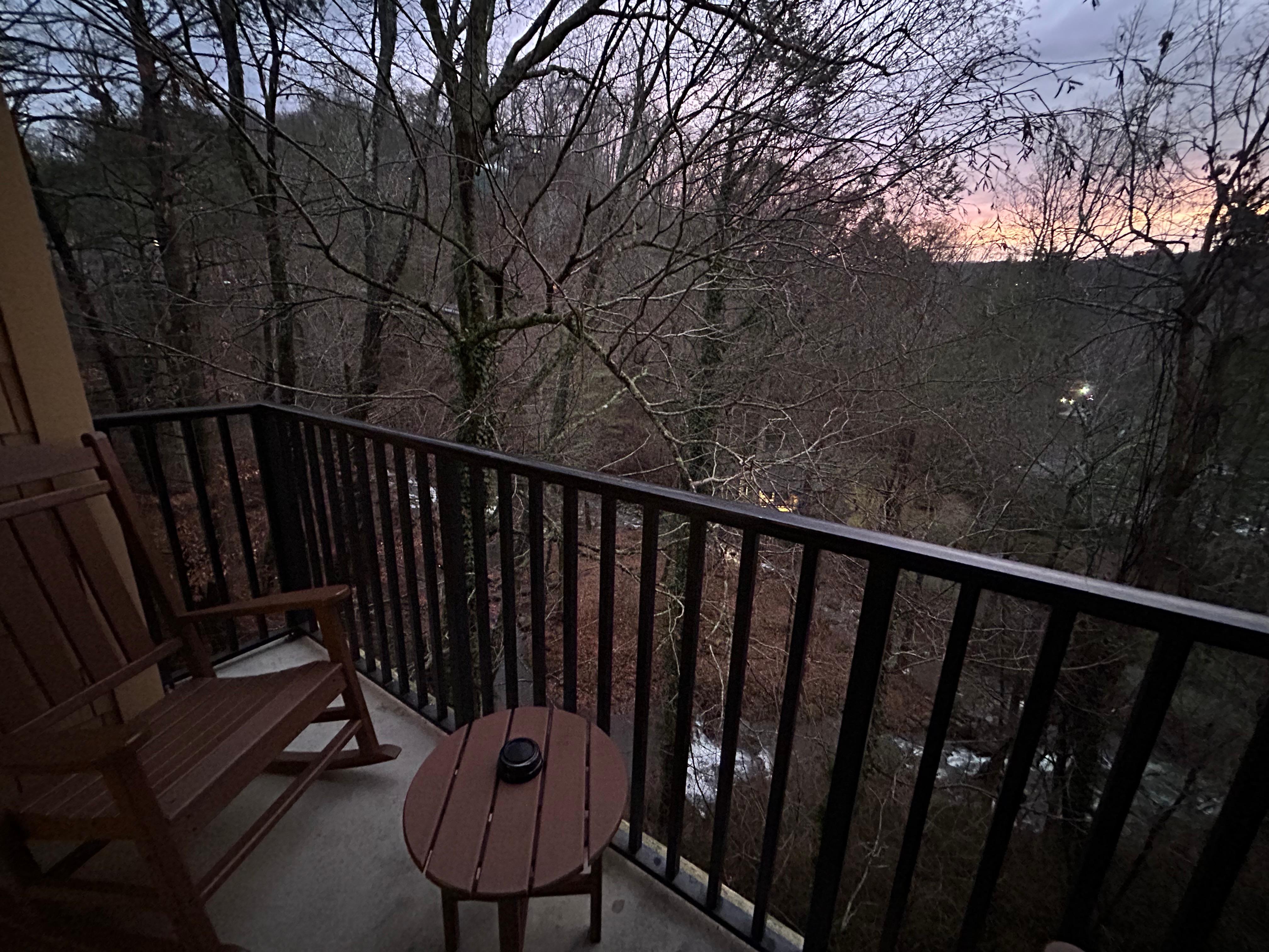 Balcony from one bedroom villa 