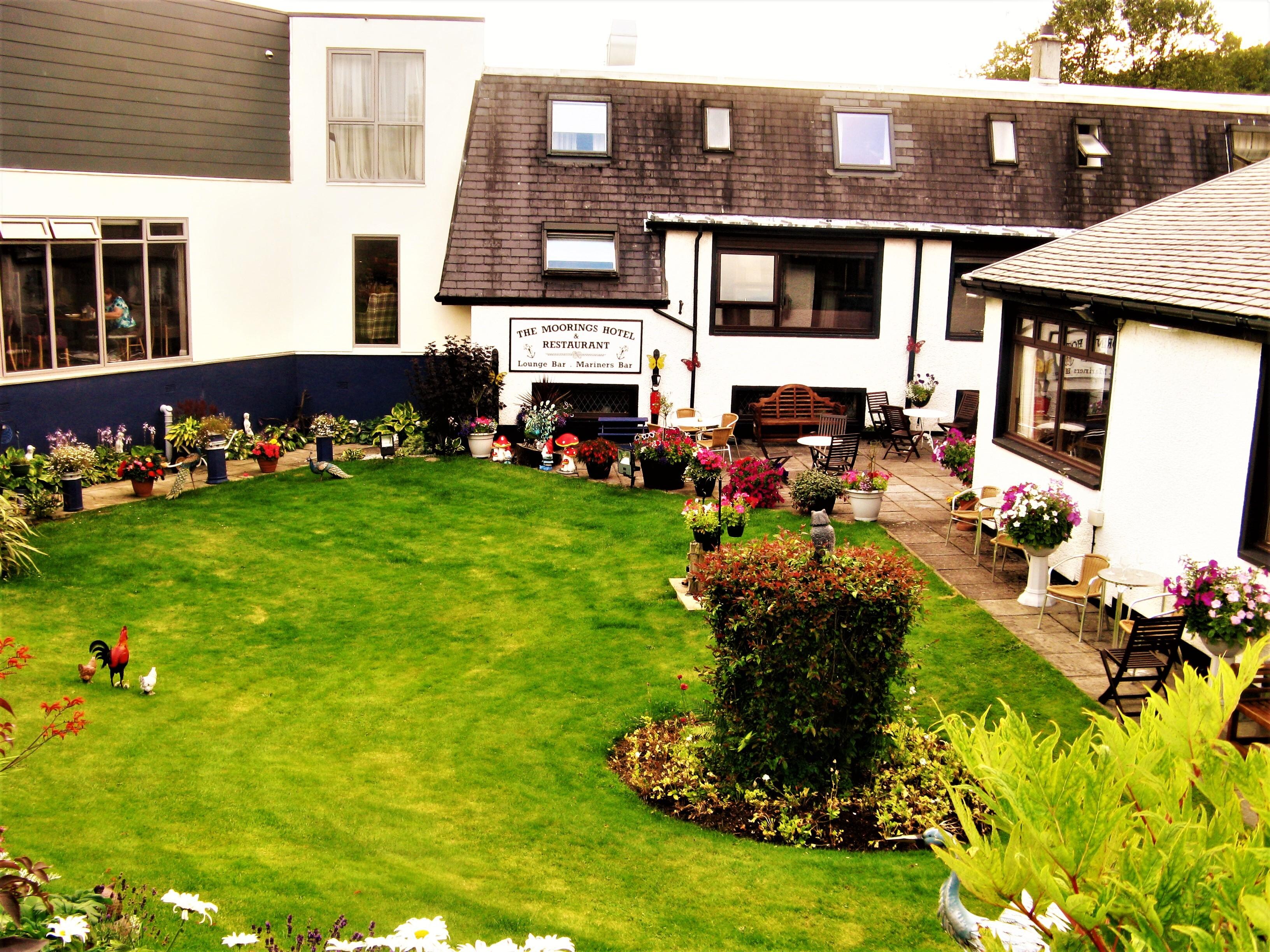 Garden seating area for having a quiet drink.