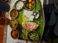 Dinner at the Raintree restaurant.