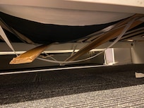 We did put the supports back and tried to sleep on the bed, but the supports just came out of place again.