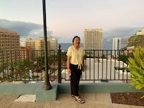 The view from the garden