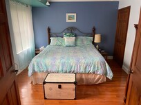 Bedroom with King sized bed