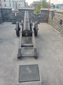 Brass canon at Suwon fortress.