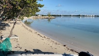 The beach in front of your cottage first thing in the morning