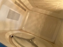 Inside microwave dirty.