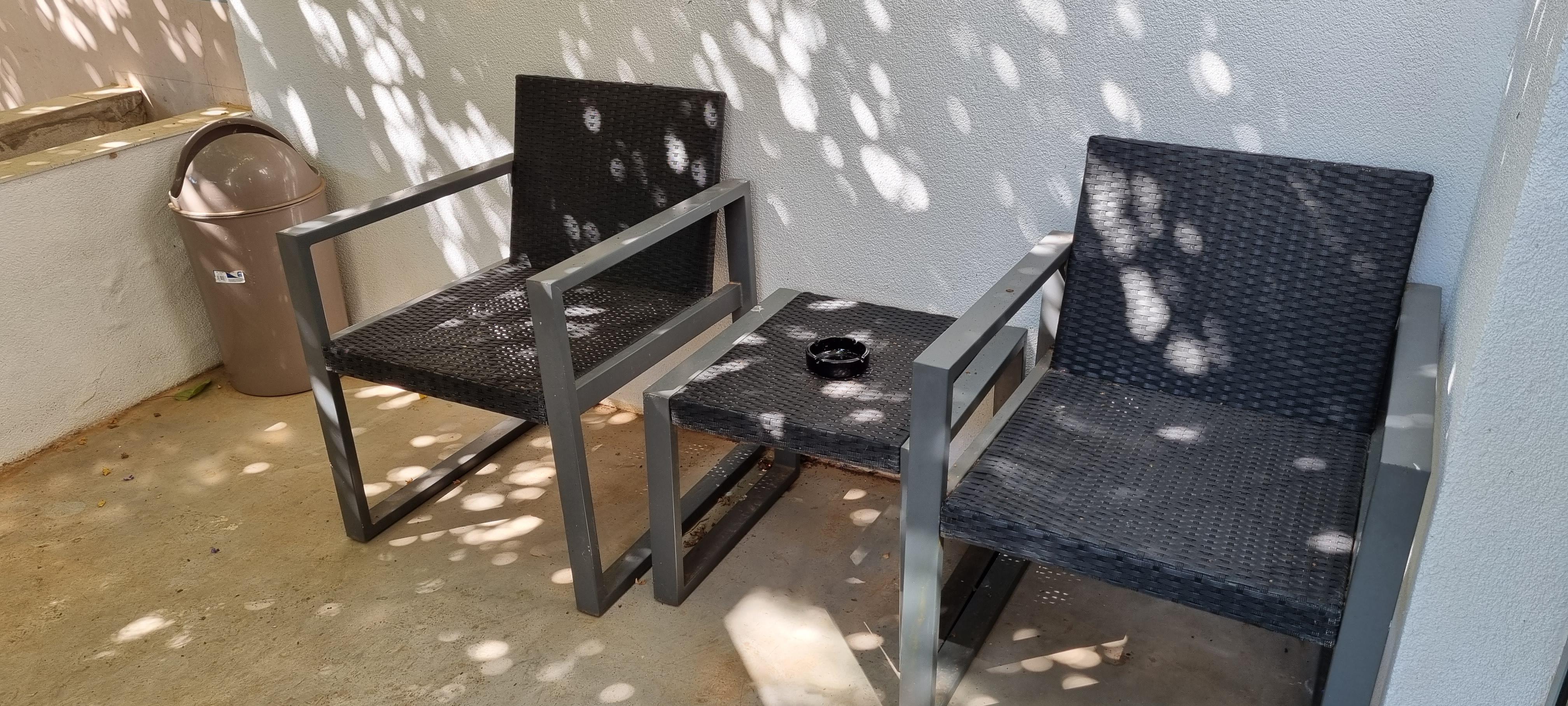 Dirty outdoor furniture