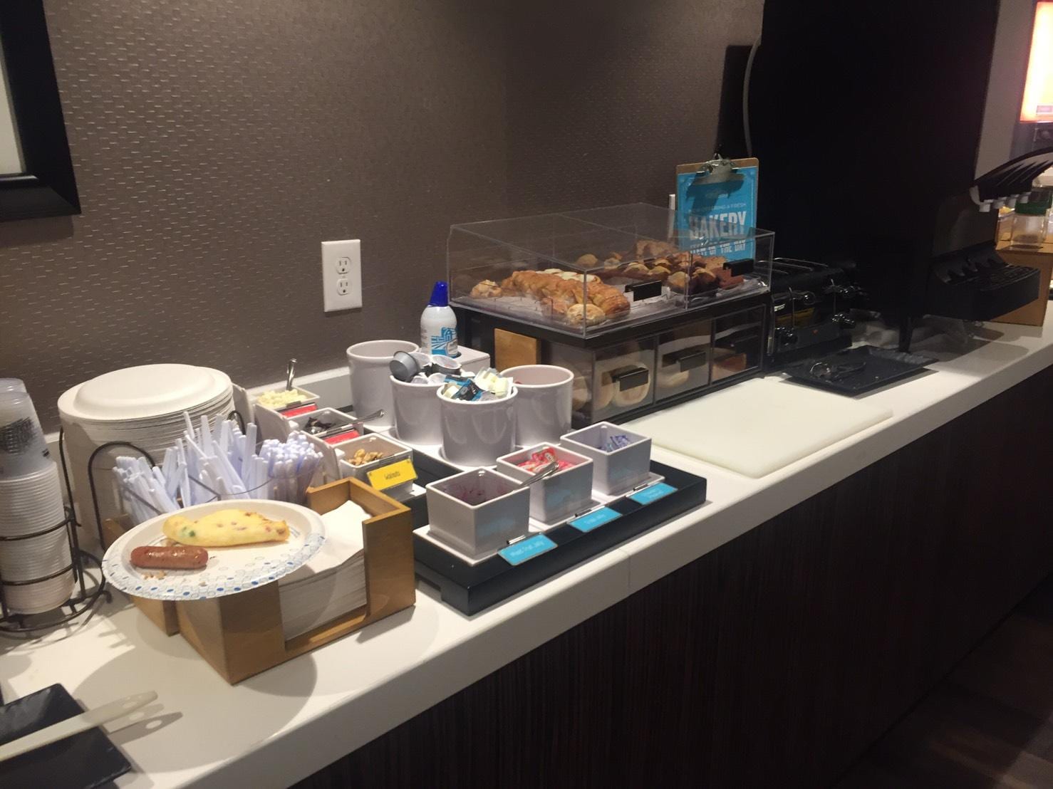 Simple breakfast, which is good for me on business trip. It is enough for a full meal.