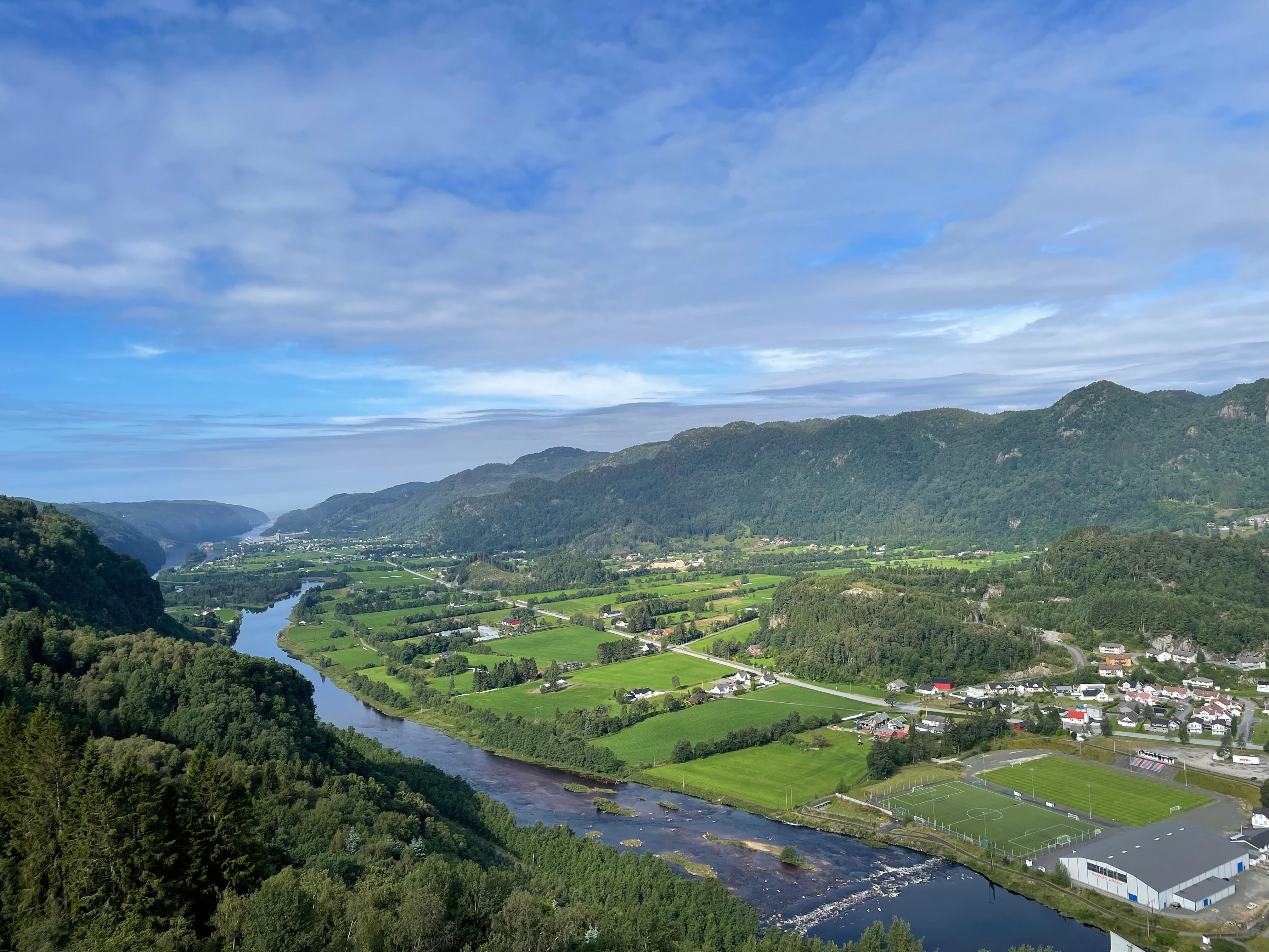 Utsikten vår fra hotellrommet