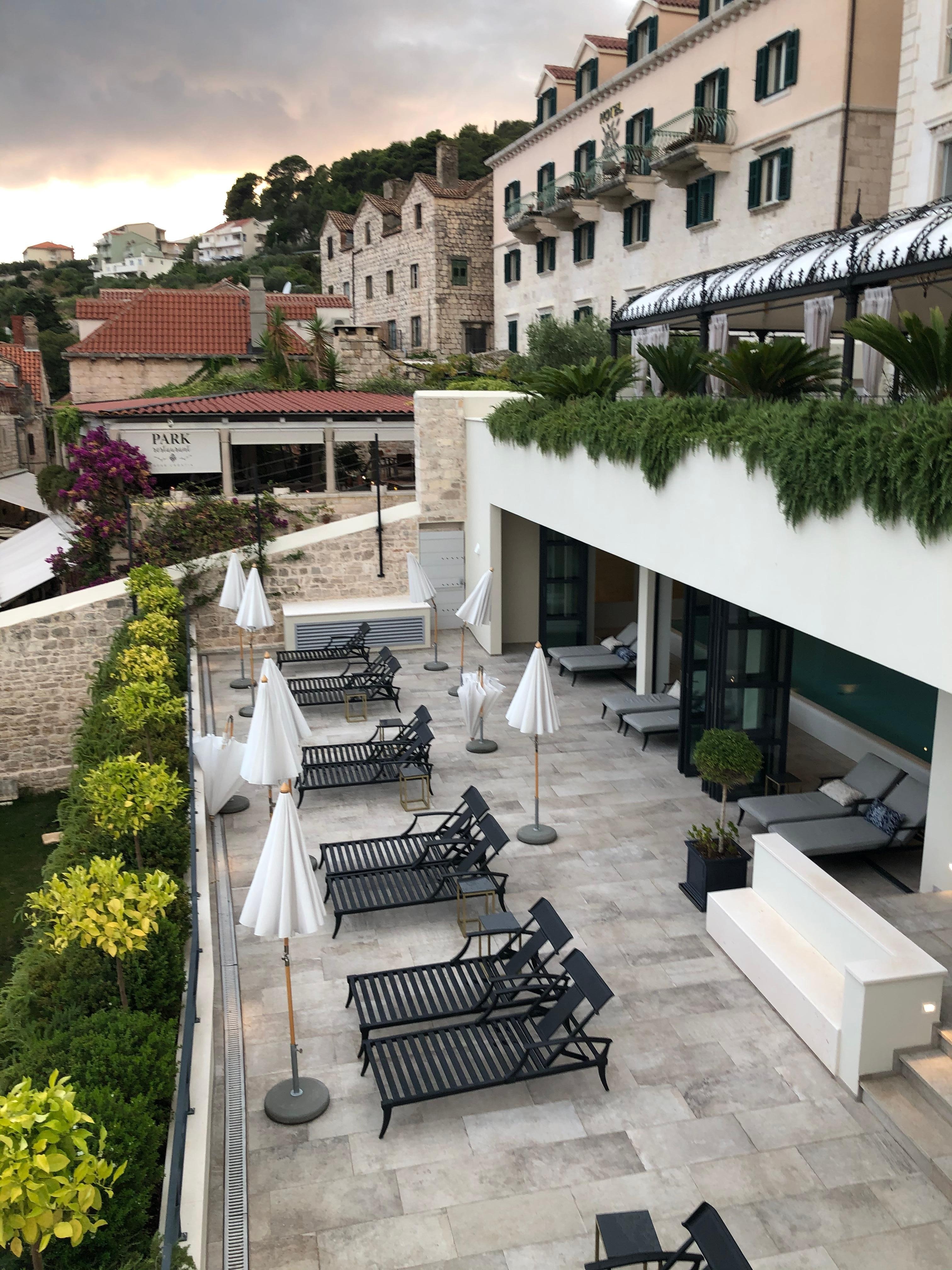 Hotel pool & relax area 