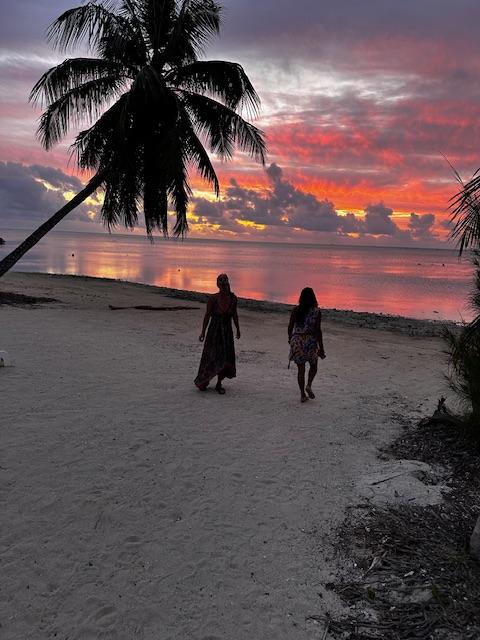 Sunset at the hotel’s beach