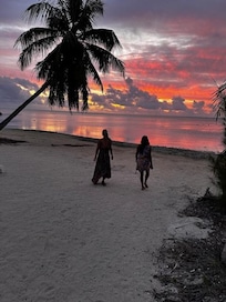 Sunset at the hotel’s beach