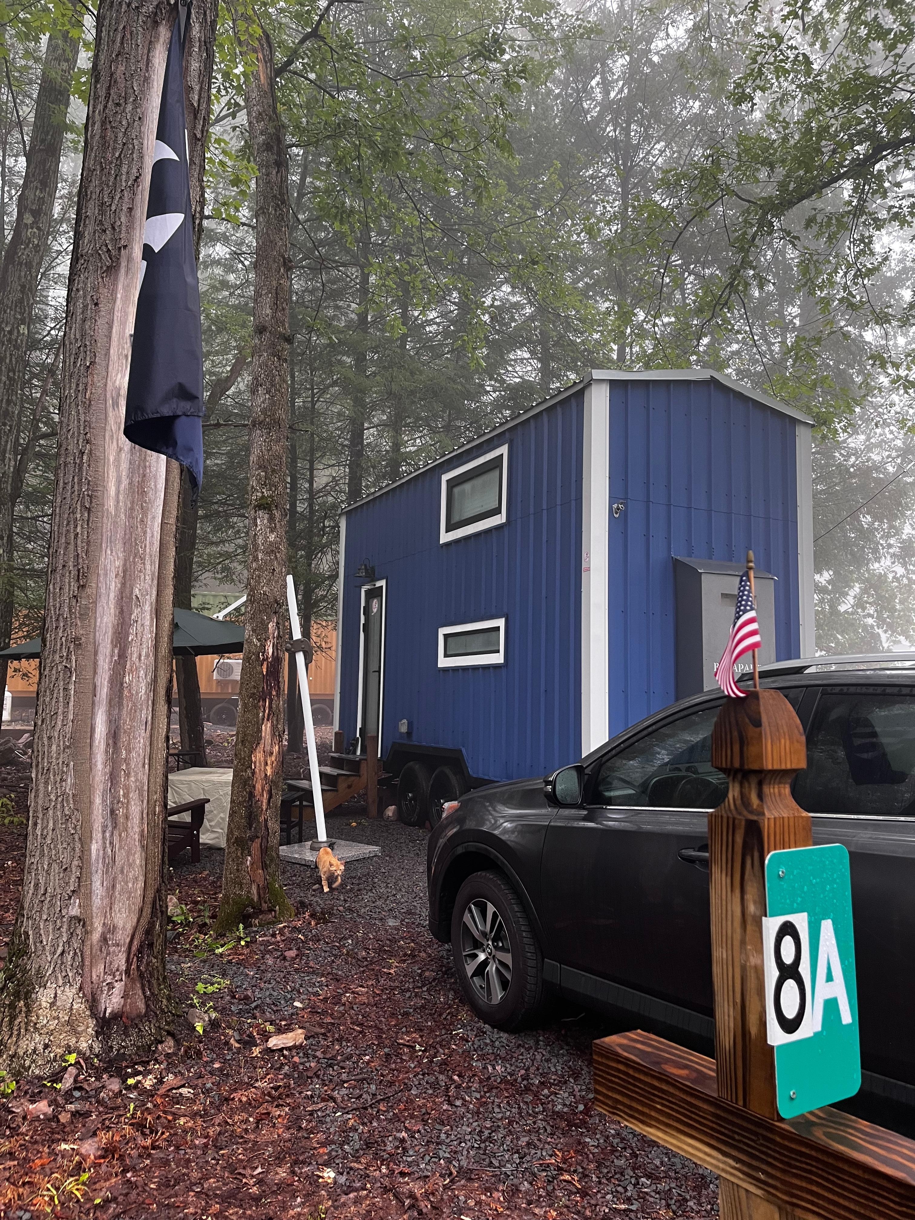 We stayed at the Pinstripe cabin 