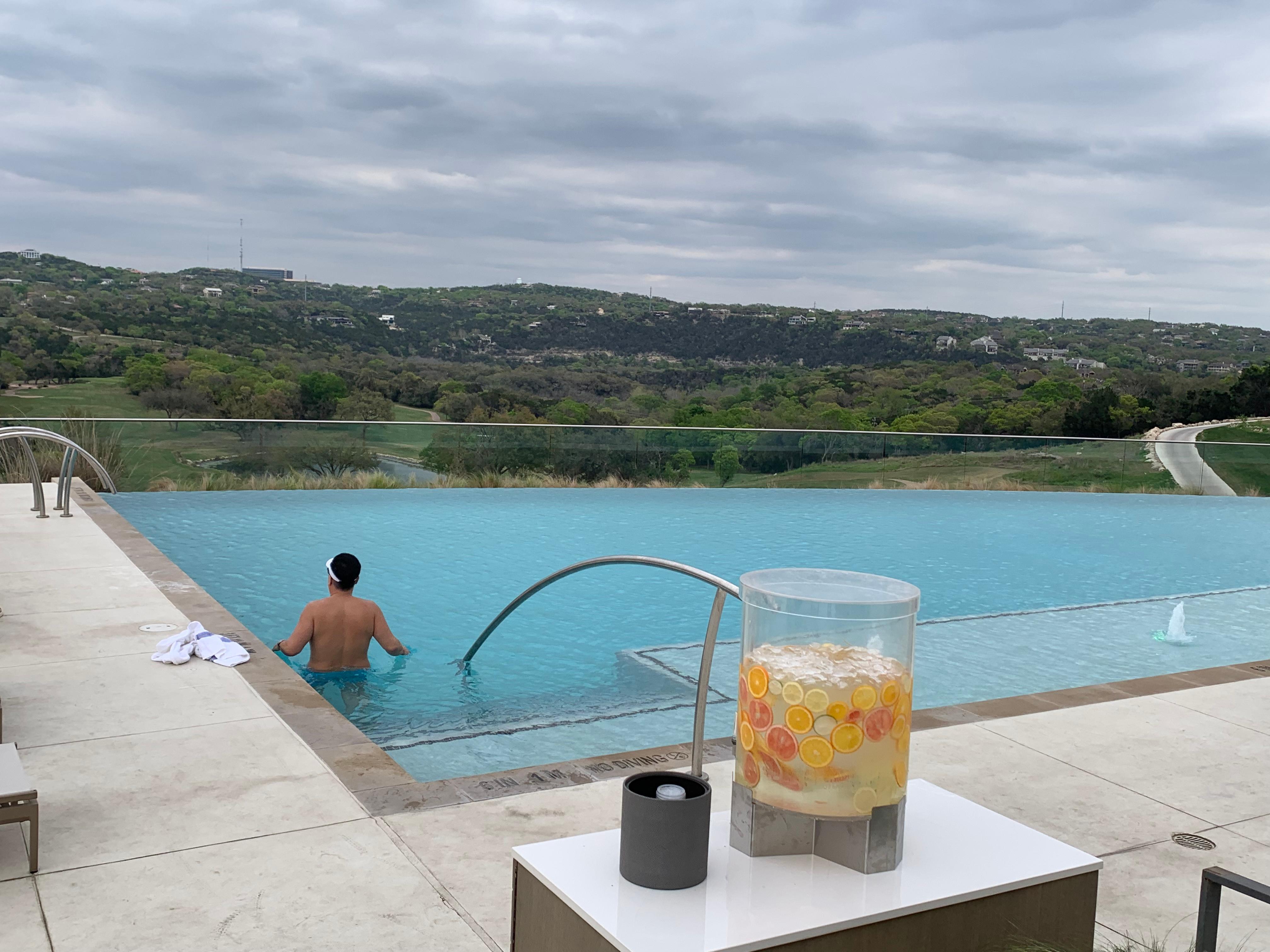 Drinks and adult pool
