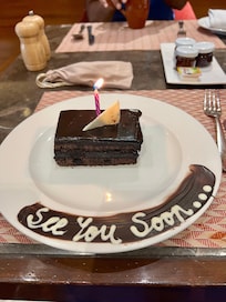 Very sweet gesture by the staff at Infinity restaurant