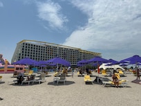 HĂŽtel vu de la plage