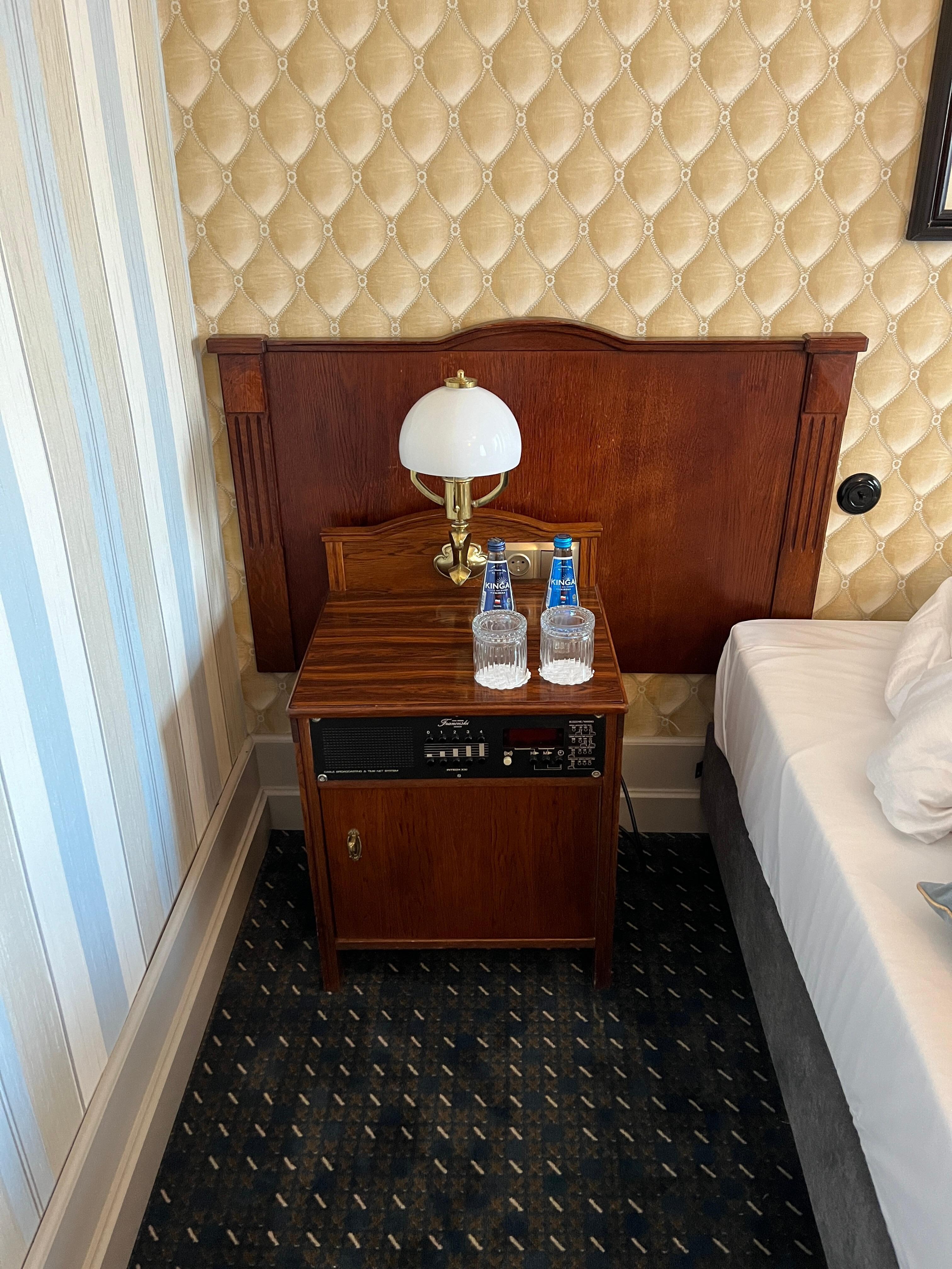 Everything looks off and nobody under 50 has ever seen the alarm system before..